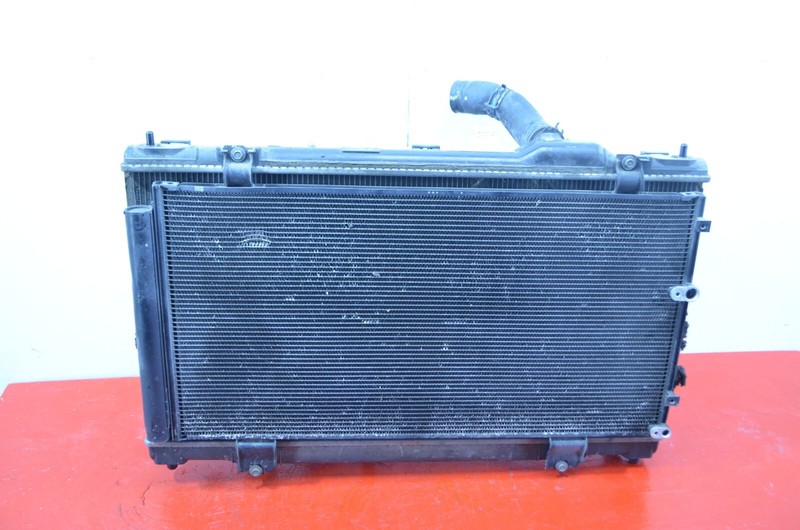 06-13 LEXUS IS250 IS350 ENGINE COOLING RADIATOR AC CONDENSER W FAN ASSEMBLY OEM