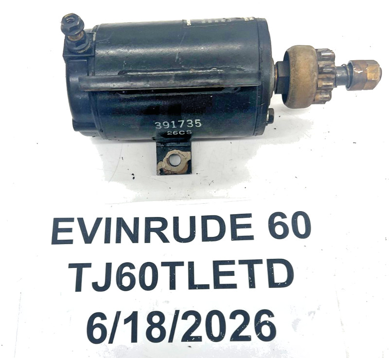 OMC Johnson Evinrude OEM 50-75 HP 3 Cylinder Electric Starter FRESHWATER!