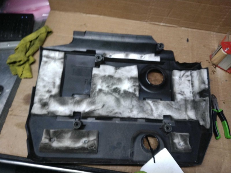 2014 Toyota Corolla Engine Cover Silver Used OEM Part 5601943 Scratches