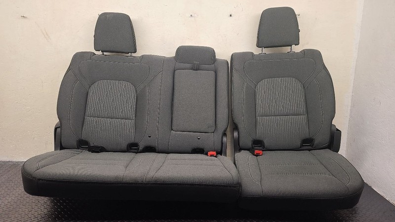 22-24 Dodge Ram 1500 Crew Cab Rear Seat Assembly Black Grey OEM 7AR50LA8AA