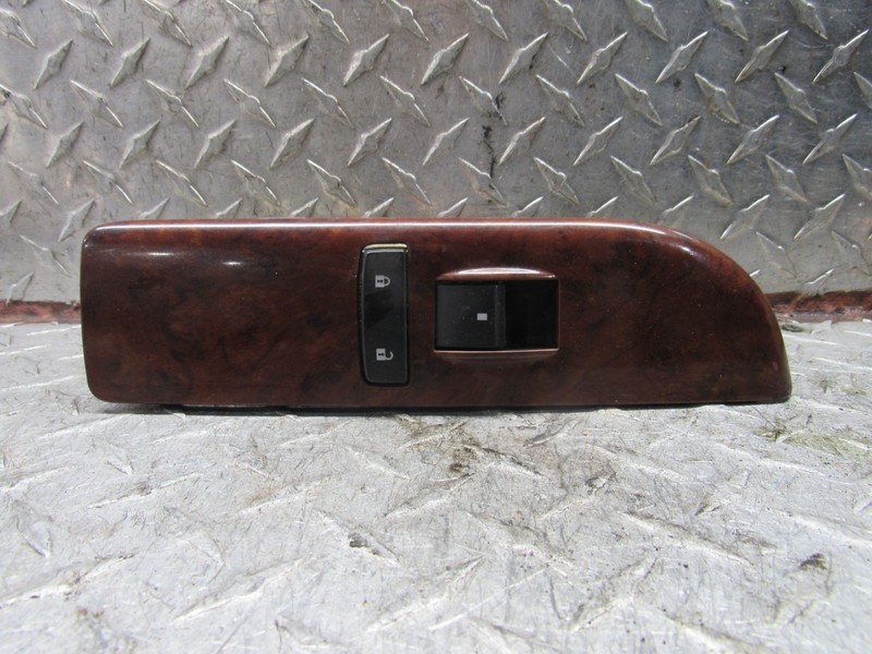 2007-2014 GMC YUKON RIGHT PASSENGER FRONT WINDOW SWITCH W/ BEZEL WOODGRAIN