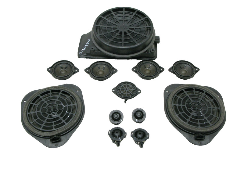08-16 AUDI 8T A5 S5 COUPE FRONT REAR BANG & OLUFSEN DOOR TWEETER SPEAKER SET 040