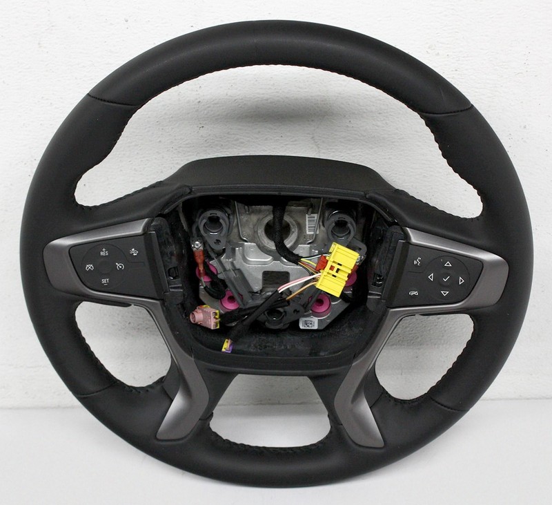 OEM Steering Wheel For GMC Acadia Black Leather 84994087