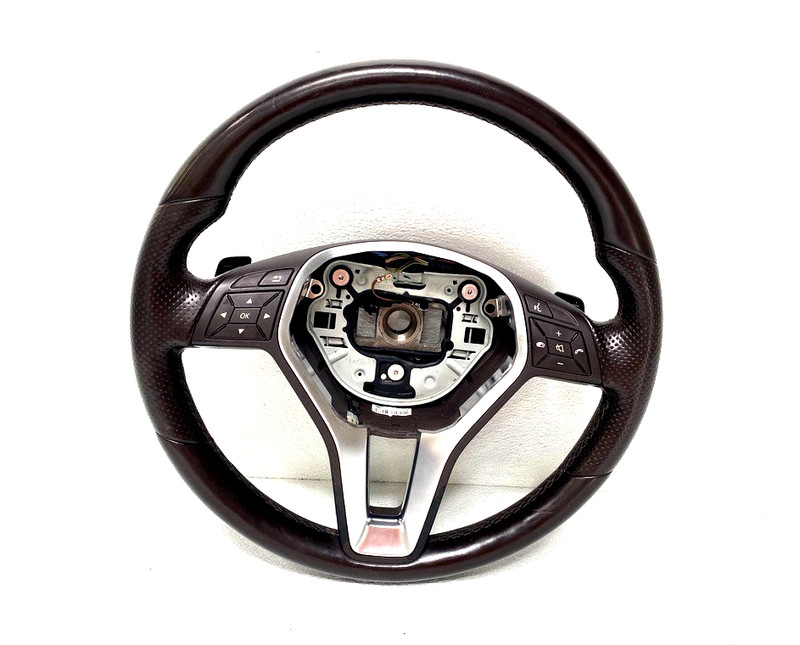14 15 16 MERCEDES E250 E350 BROWN STEERING WHEEL W/ PADDLES OEM #A0.33