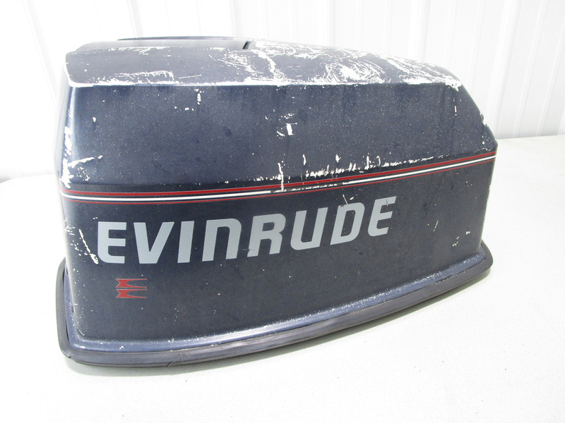 437258 0437258 Motor Cowl Engine Cover Top Cowling Hood 88 HP V4 Evinrude Johnso