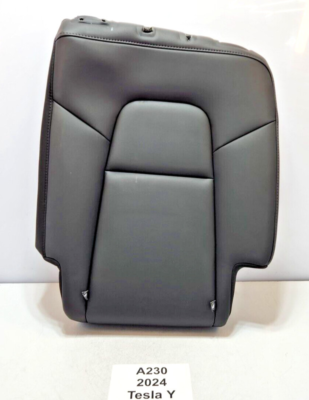 ✅ 20-24 OEM Tesla Model Y Rear Left Driver Side Seat Upper Cushion Leather Black