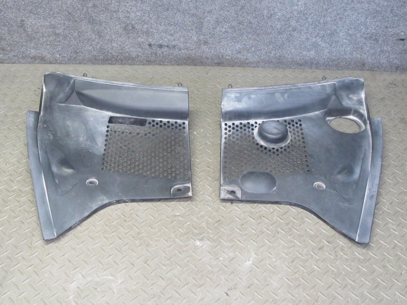 1999-2005 PORSCHE 911 996 FRONT WINDSHIELD WIPER COWL VENT TRIM PANEL SET OF 2