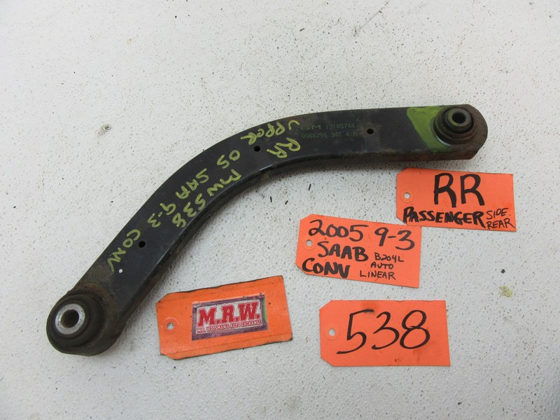 04-11 SAAB 9-3 LEFT RIGHT REAR UPPER CONTROL ARM LINK TOP RH RR R 13105744 CAR