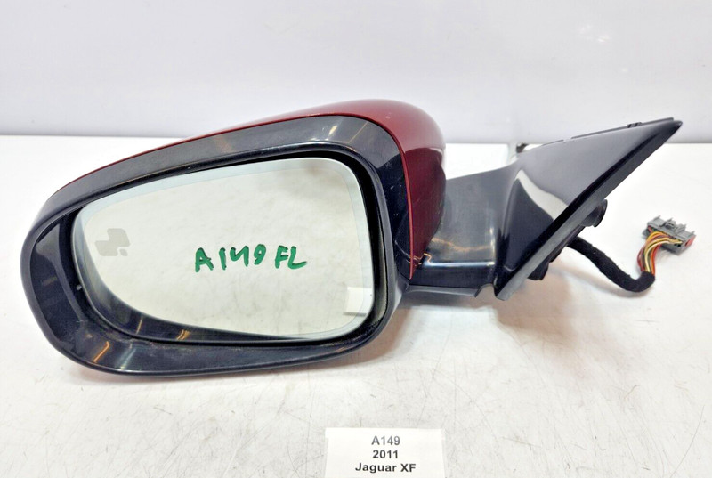 ✅ 09-15 OEM Jaguar XF XFR Front Left Driver Exterior Door Rear Mirror View Red *