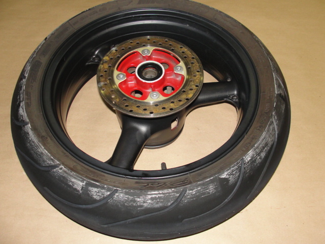 1999 KAWASAKI ZX 600-G REAR WHEEL RIM TIRE BRAKE ROTOR DISC ZX 600 ZX600 99