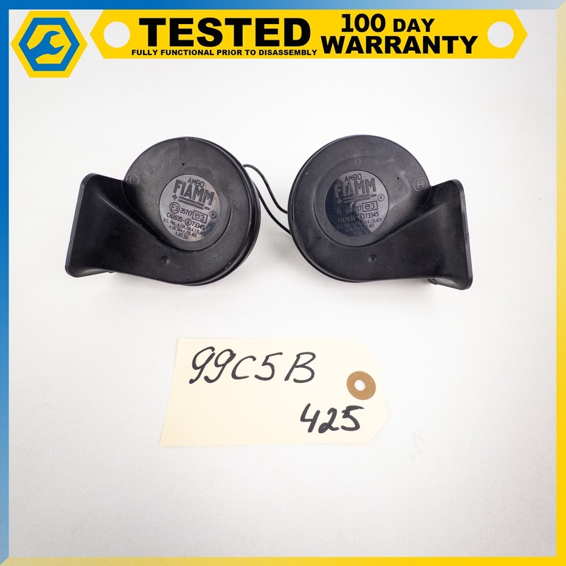 97-04 CHEVROLET CORVETTE C5 HIGH TONE ELECTRIC HORN LEFT RIGHT TWO-TONE BLACK OE