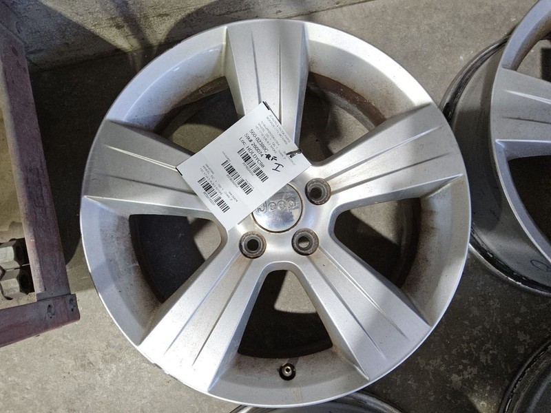 2011-2017 Jeep Compass Wheel Rim 17x6-1/2 Aluminum Silver Natural Finish