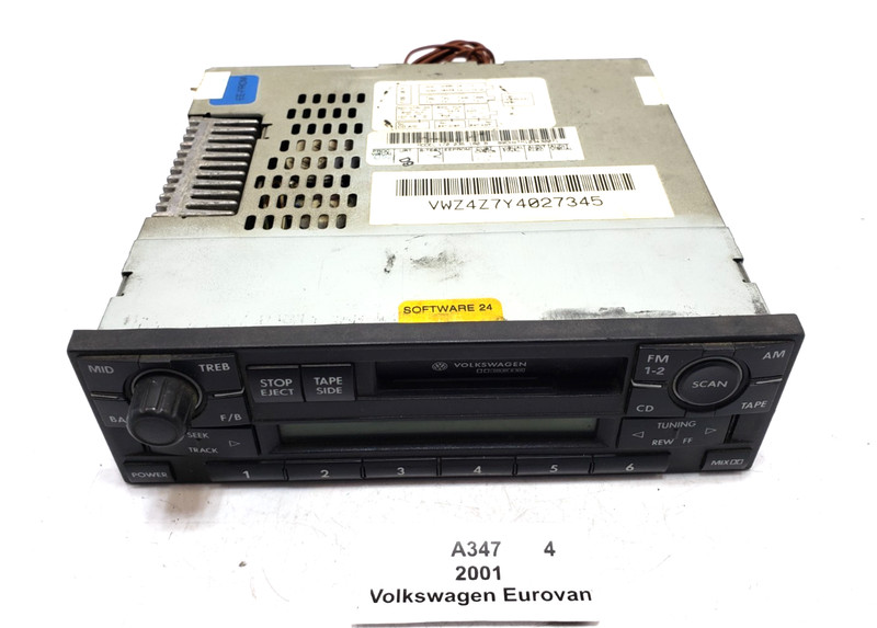 ✅ 99-04 OEM Volkswagen Eurovan GLS AM FM Radio Receiver Cassette Player Unit
