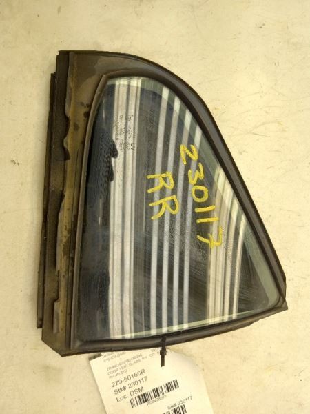 07-12 LEXUS ES350 PASSENGER SIDE REAR DOOR VENT GLASS