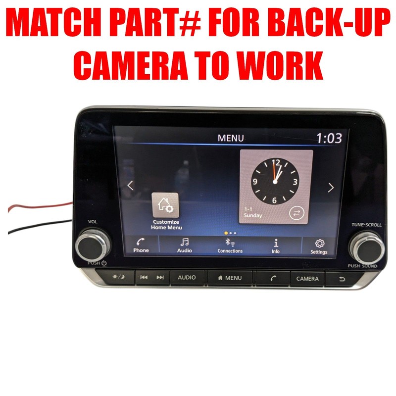 19-22 Nissan Altima GPS Navigation Audio Radio Player Display Screen TESTED OEM