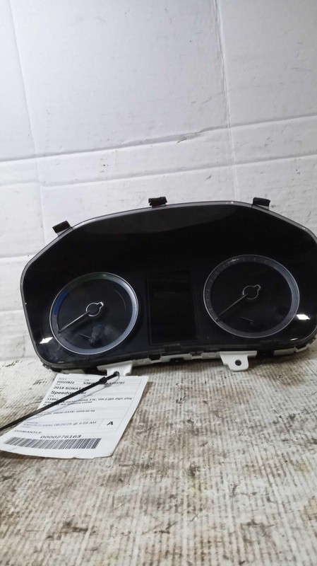 2019 Hyundai Sonata Speedometer Gauge OEM Black 77K Miles NJ25-20822-513261