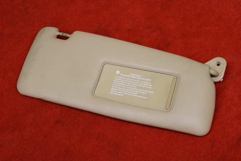 BMW E36 318 325 328 M3 Front Right Passenge Side Sun Shade Mirror Trim Beige OEM