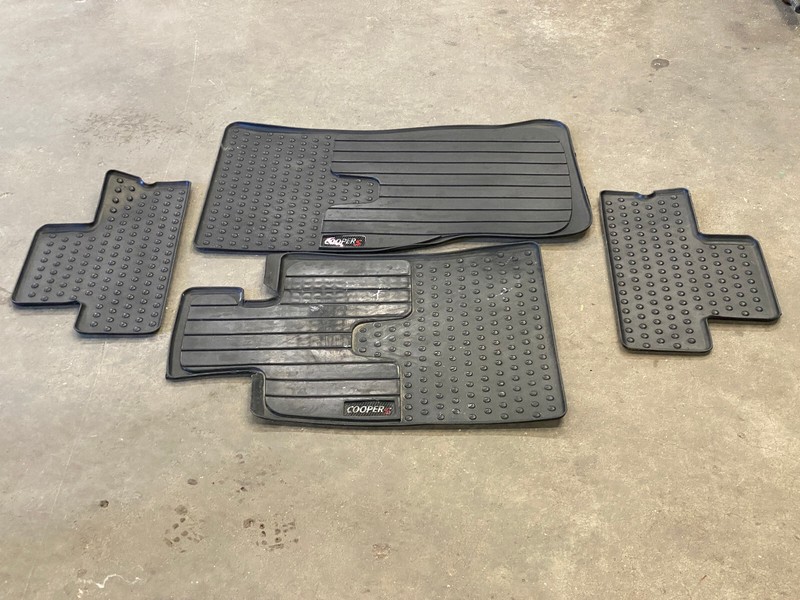 2010-2015 MINI COOPER S ALL WEATHER RUBBER FLOOR MAT SET OEM LOT749