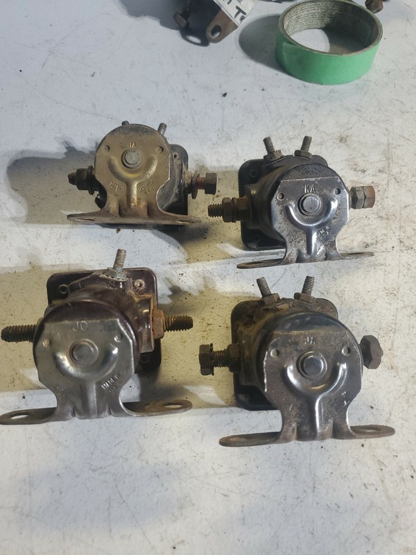 67-71 Ford Mustang GT Mach 1 Shelby STARTER SOLENOID RELAY 12V U.S.A. MADE x4