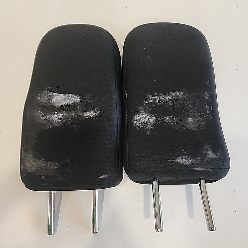 2014-2023 Mitsubishi Outlander Rear Third 3rd Row Seat Headrests Cloth Black OEM