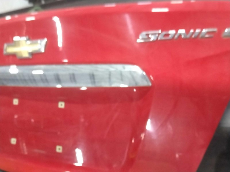 2013 Chevrolet Sonic Red Deck Lid OEM 95379789 Used 144K Miles
