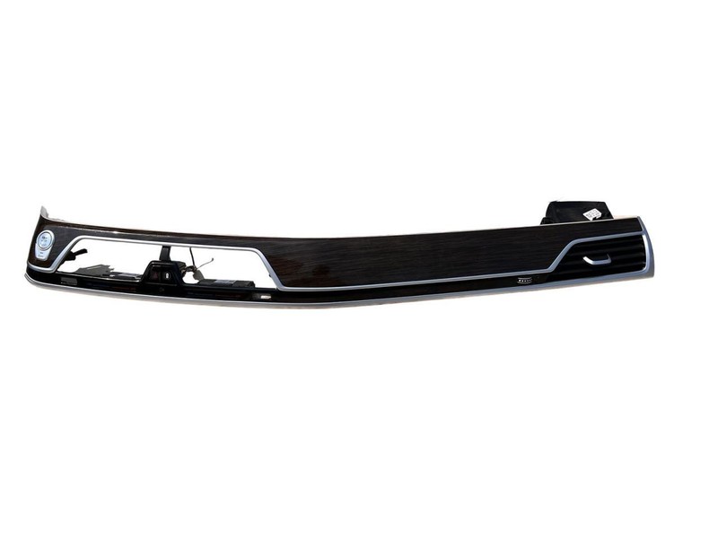 16-22 BMW 750i Dashboard Trim Panel Molding Wood Grain With Vents One Is Broken