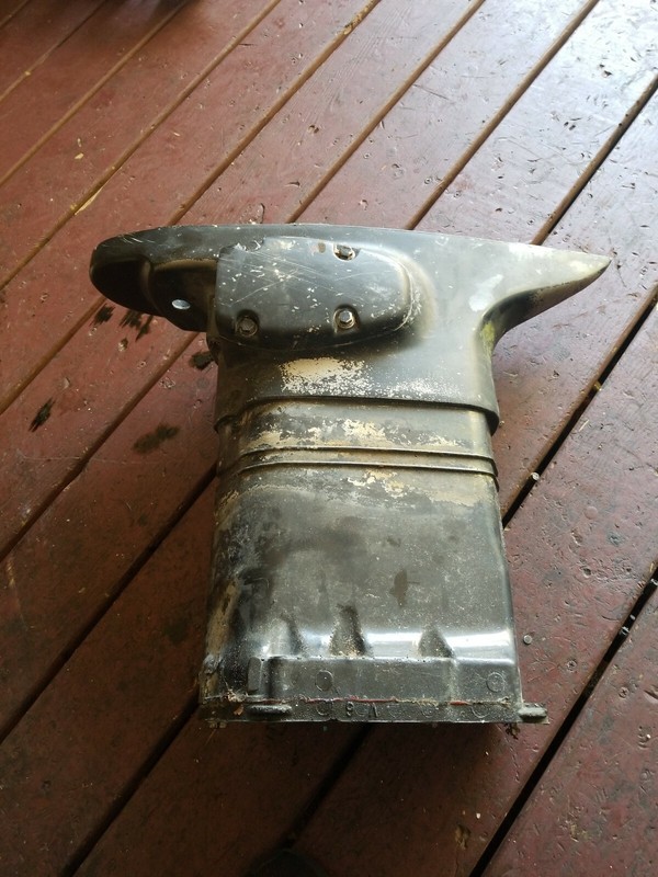 1996 Evinrude 150 HP FICHT Exhaust Housing mid Section faststrike