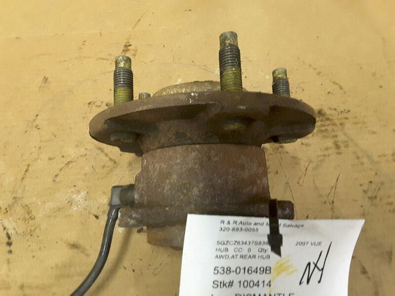 Hub Rear With ABS AWD Fits 02-07 VUE 163188