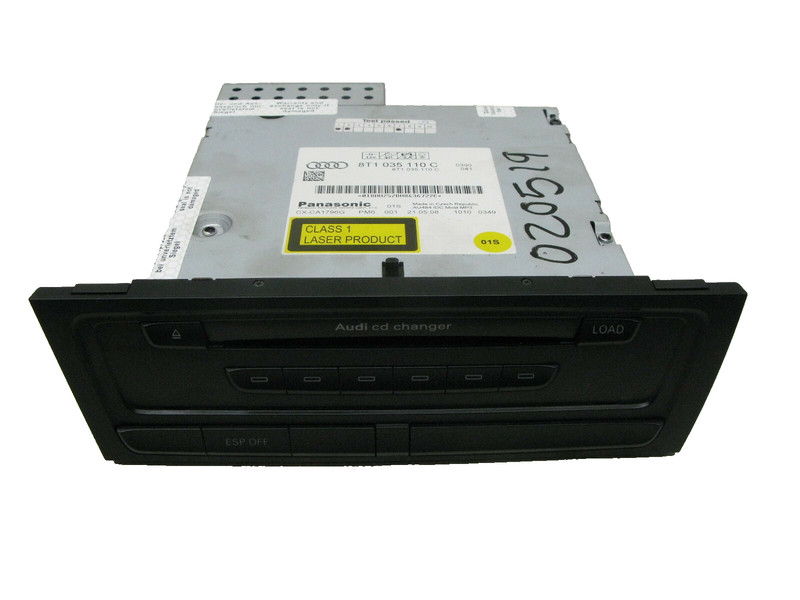 08-12 AUDI 8T A5 S5 A4 MULTIMEDIA CD CHANGER RADIO RECEIVER HEAD UNIT OEM 020519