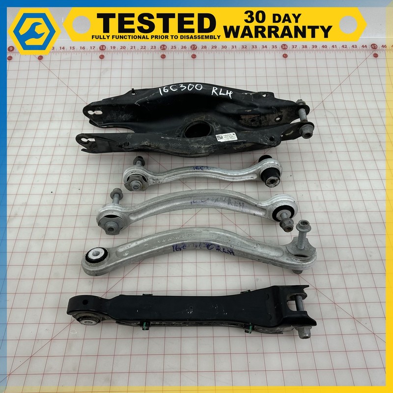 15-21 Mercedes C300 W205 REAR LEFT SUSPENSION CONTROL ARM SET OF 5 OEM
