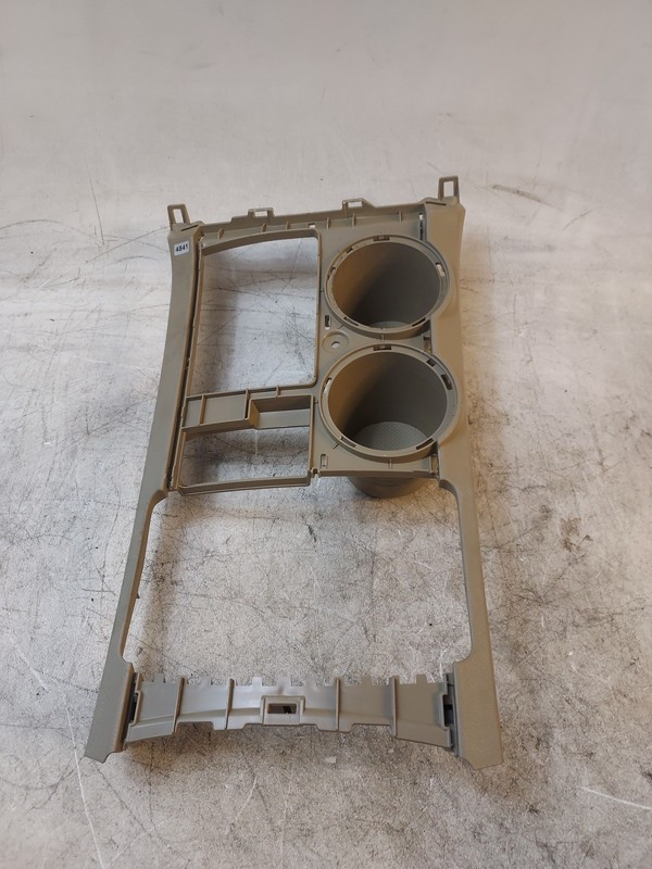 08-13 TOYOTA HIGHLANDER FRONT CENTER CONSOLE SHIFTER BEZEL CUP HOLDER OEM TAN