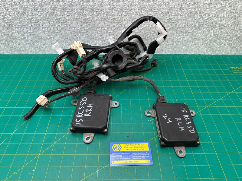 15 LEXUS RC350 REAR LEFT RIGHT BLIND SPOT RADAR SENSOR MODULE W/ WIRE OEM