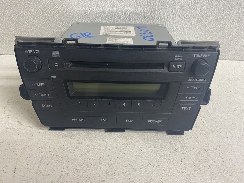 2010-2011 Toyota Prius NON-NAV Radio Stereo 51883 Single Disc CD Player Oem