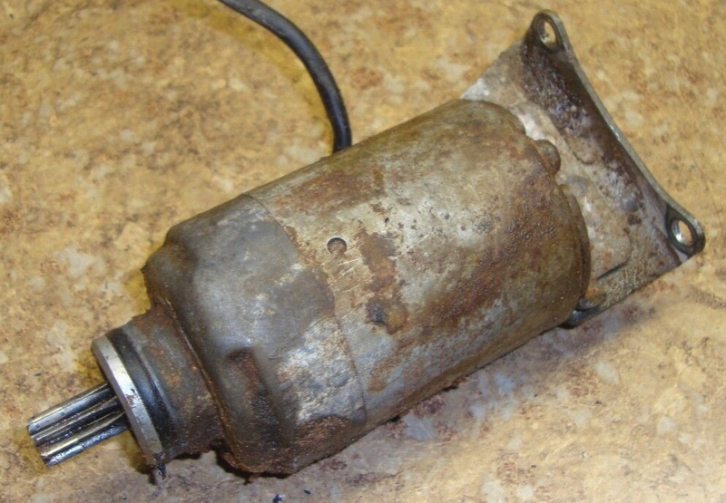 1985 KLF 185 A KLF185 ATV Bayou Engine Electric Starter Motor 85 N10