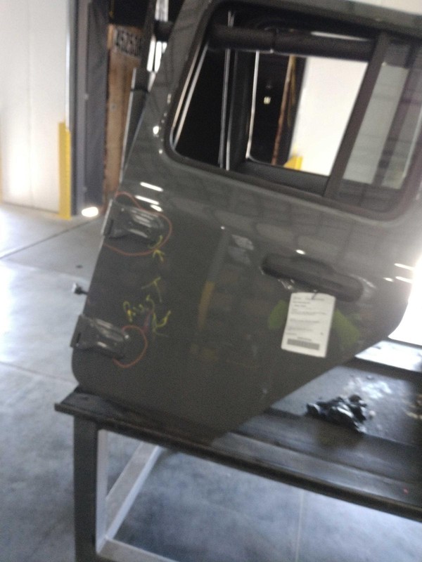 2018 Jeep Wrangler Left Front Door Grey 681644 Used 119k Miles