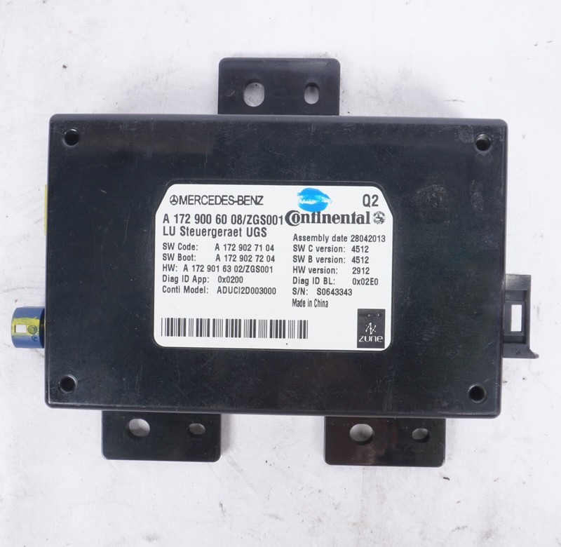 08-14 Mercedes W204 C250 C300 C350 Communication Control Module 1729001906OEM