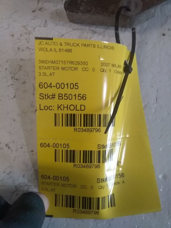 Starter Motor Fits 06-09 FUSION 3489796