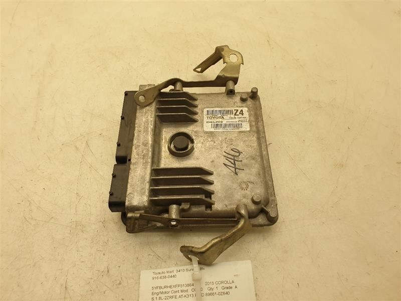 2015 TOYOTA COROLLA S ENGINE ECM ELECTRONIC CONTROL MODULE ASSEMBLY