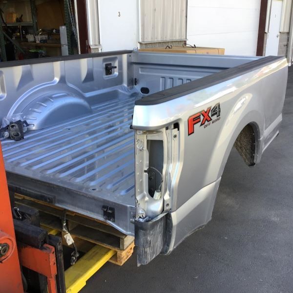 2021-2022 Ford F-250 F-350 8 Ft Bed Box SRW Code JS Iconic Silver No Lip Molding