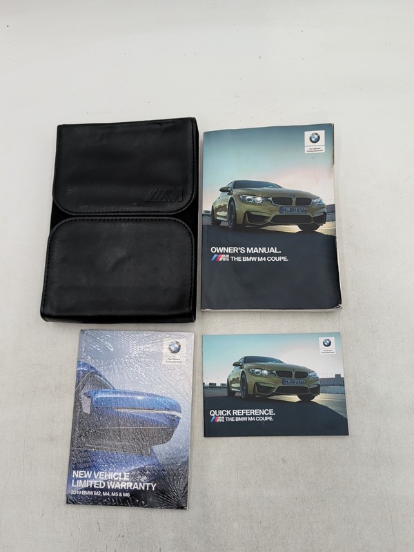 2019 BMW M4 Coupe Owners Manual With Case Sealed Vehicle Warranty Free Shipping