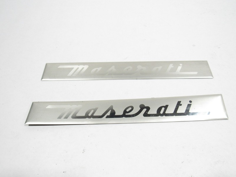14-19 Maserati Quattroporte 2016 Rear Door Sill Scuff Cover Trim Set 2 PCS ;:A
