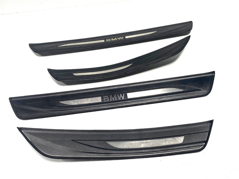 11 12 13 BMW 535i F10 FRONT & REAR DOOR SILL STEP PLATE TRIM SET OF 4 #A0.16