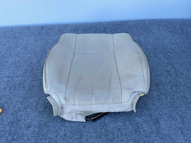 INFINITI JX35 QX60 2013-2020 OEM FRONT LEFT DRIVER UPPER SEAT CUSHION SKIN (TAN)