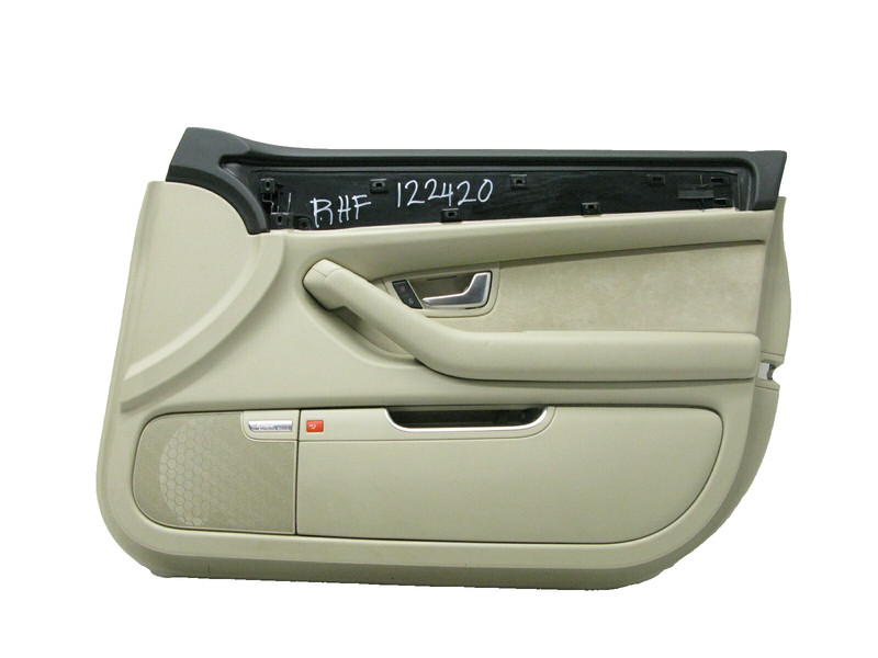 03-10 AUDI D3 A8 A8L S8 FRONT RIGHT PASSENGER SIDE DOOR PANEL TRIM COVER 122420