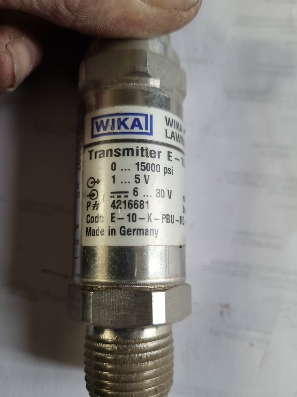 Wika E-10-K-PBU-ND-LG2X6H-ZZ Pressure Transmitter *FREE SHIPPING*