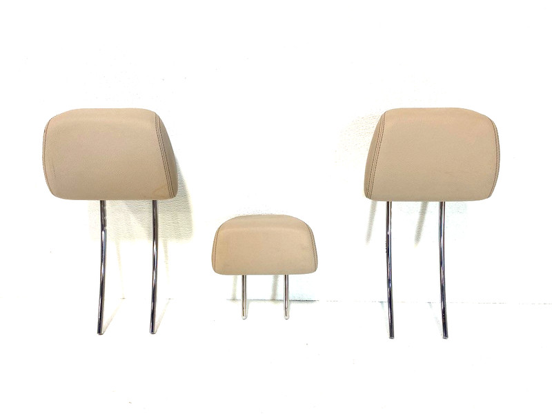 14-16 MERCEDES E250 E350 REAR SEAT HEADRESTS BEIGE SET OEM #A0.33