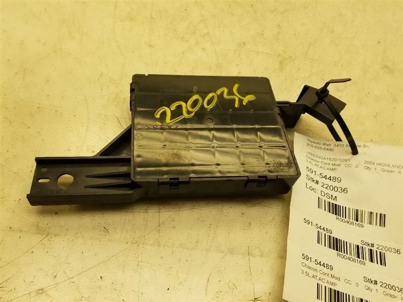 08-10 TOYOTA HIGHLANDER AC BLOWER MOTOR CONTROL MODULE CHASSIS ECM ASSEMBLY