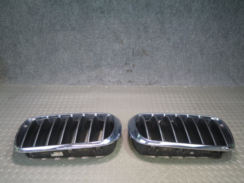 2014-2018 BMW F15 X5 FRONT LEFT & RIGHT HOOD CHROME KIDNEY SET OF 2