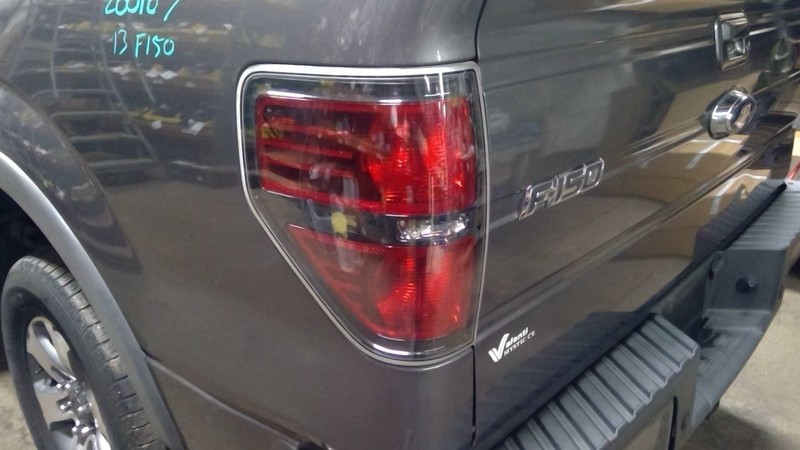 Driver Tail Light Styleside Bright Border Fits 09-14 FORD F150 PICKUP 1786349