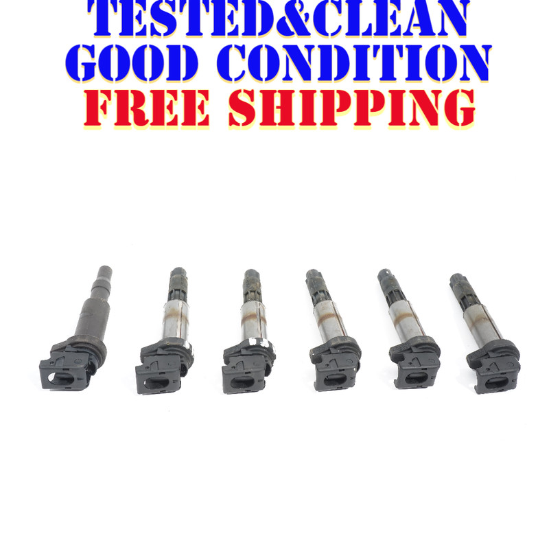 04 05 06 07 BMW 530i 530Xi E60IGNITION COIL 0221504100 SET OF 6 0221504100 OEM